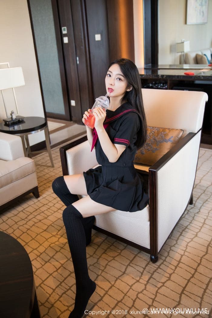 [XiuRen秀人网] 2018.09.11 No.1156 Angela小热巴 校服 蕾丝-像素点