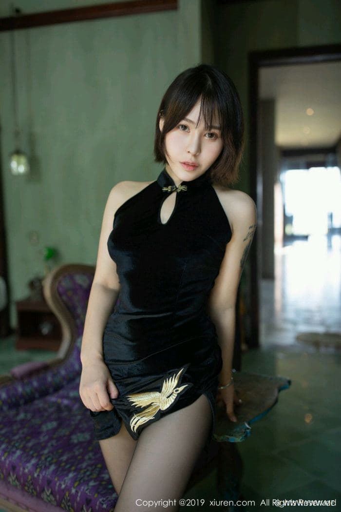 [XiuRen秀人网] 2019.11.05 No.1773 Evelyn艾莉 旗袍 黑丝-像素点
