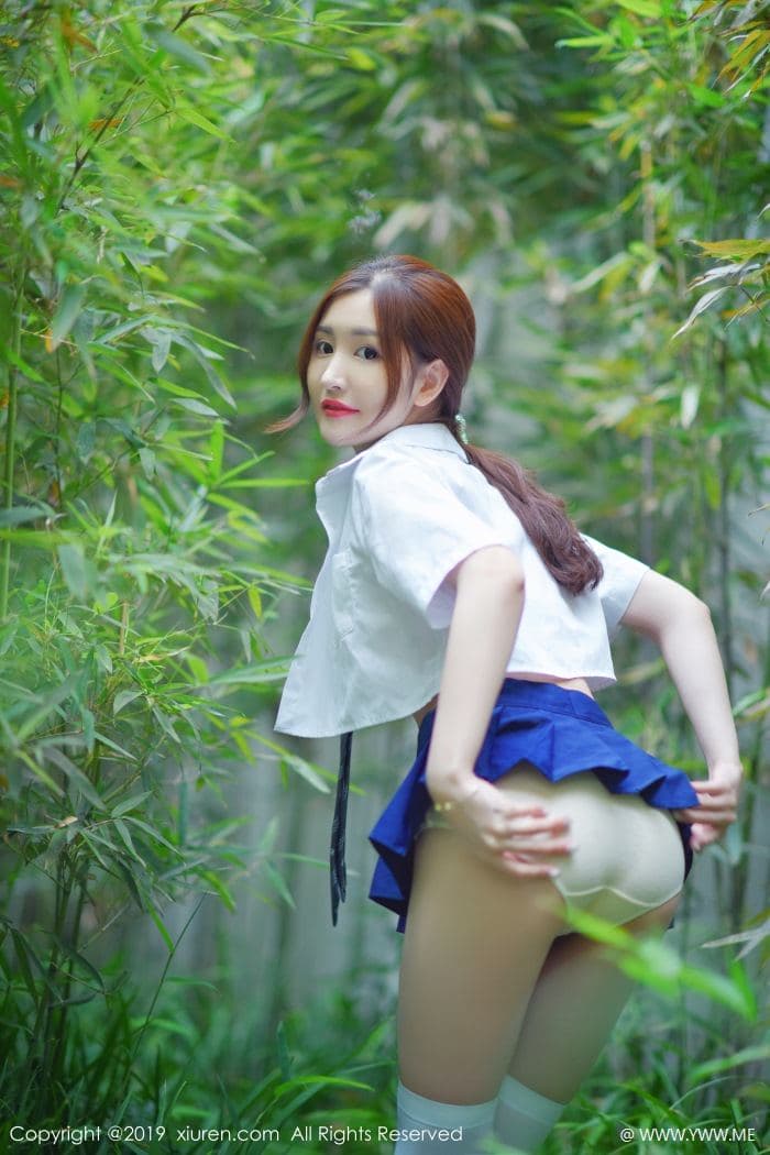 [XiuRen秀人网] 2019.10.16 No.1733 沈梦瑶 筒袜 制服-像素点
