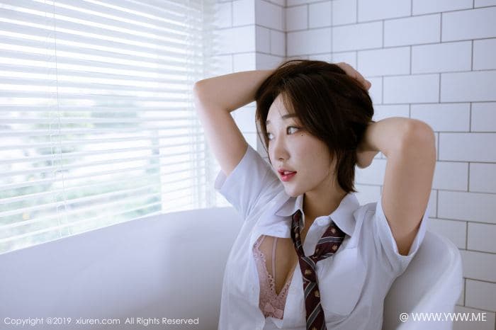 [XiuRen秀人网] 2019.10.15 No.1729 小九月 学生装 妹子-像素点