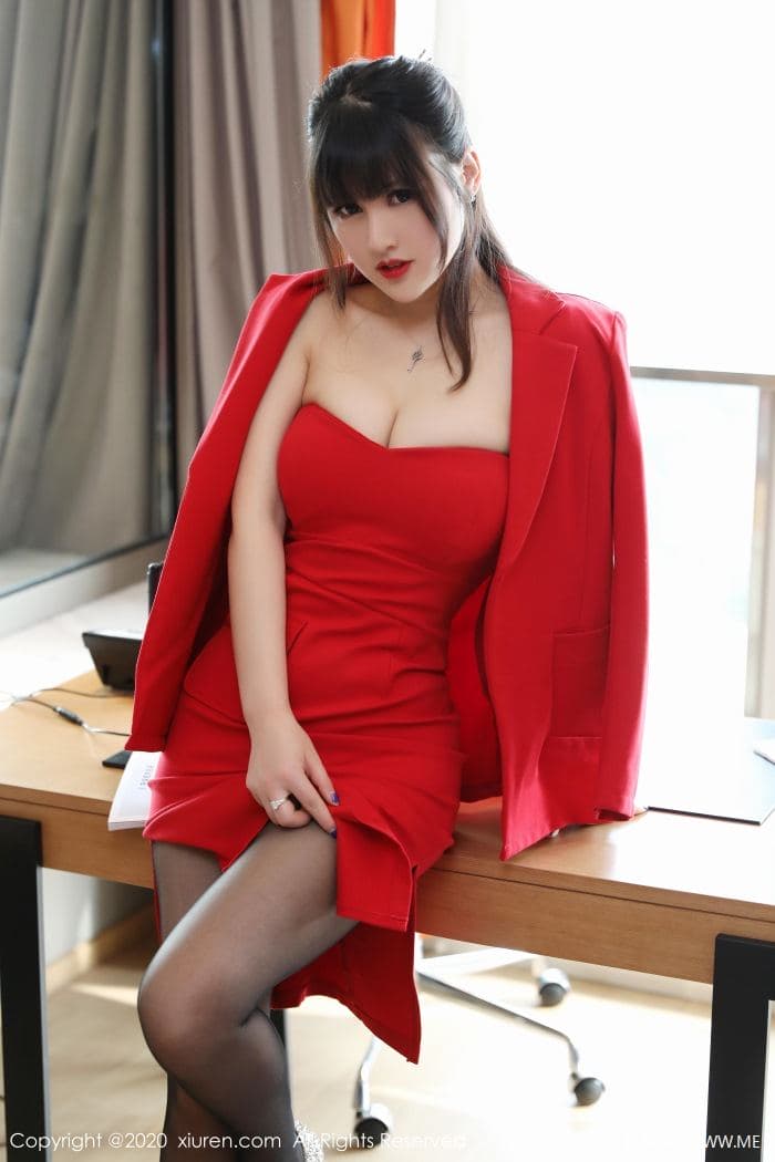 [XiuRen秀人网] 2020.03.23 No.2087 诗诗kiki 职业装 黑丝-像素点